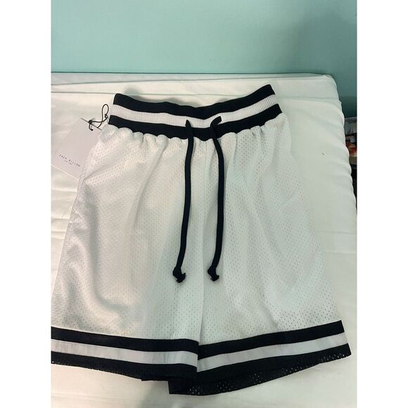 Zach Dillon‎ Basketball Shorts White/ Black Sz S